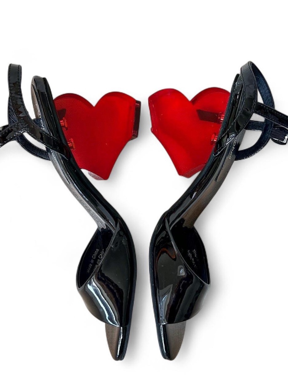 NWOB - Jeffrey Campbell Heart Heel
Sandals Black Patent Size 7 - Picture 8 of 8